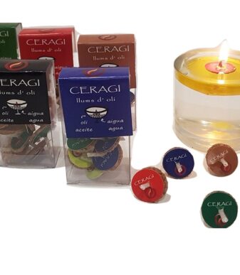 Llums d' oli.  Mariposas de aceite. Pack 6 o12 cajas