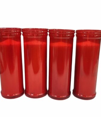 Velón iluminación envase PVC  6 unidades