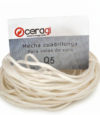 Mecha o pábilo de algodón para la fabricación de velas Q5