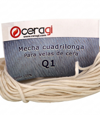Mecha o pábilo de algodón para la fabricación de velas Q1